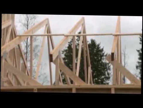 Строительство финского дома часть 2.  Стропильная система крыши