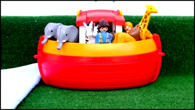 Подборка ✿ Интересные развивающие игрушки Playmobil - Ноев Ковчег (игрушечный мультик) учим животных