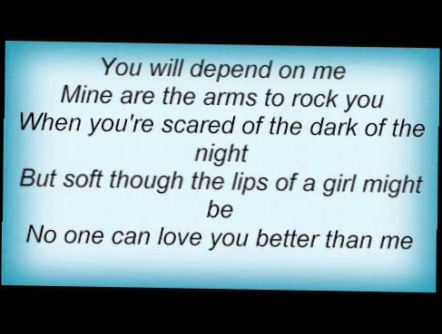 Подборка Alan Parsons Project - No One Can Love You Better Than Me Lyrics