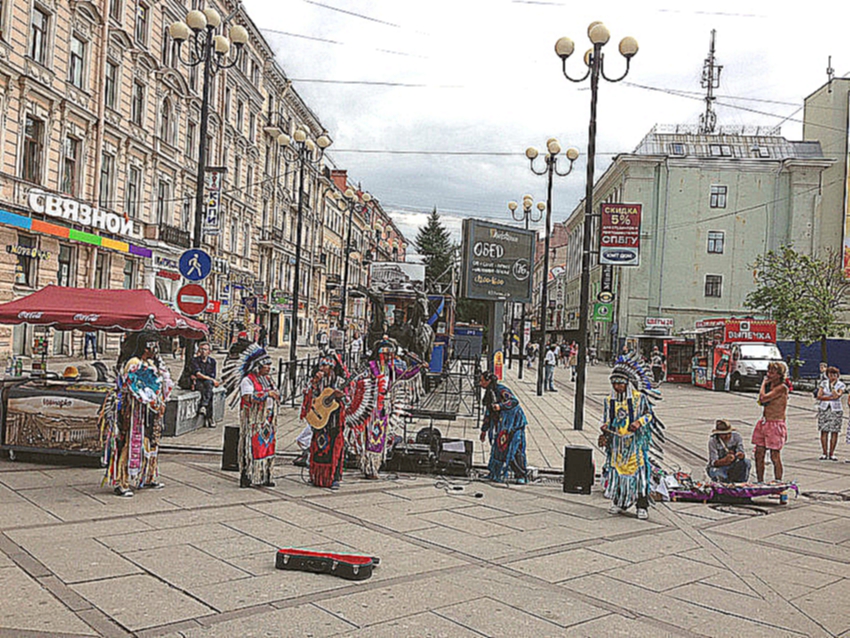 Уличные музыканты в Петербурге