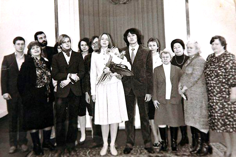 Свадебные фото советских рок музыкантов