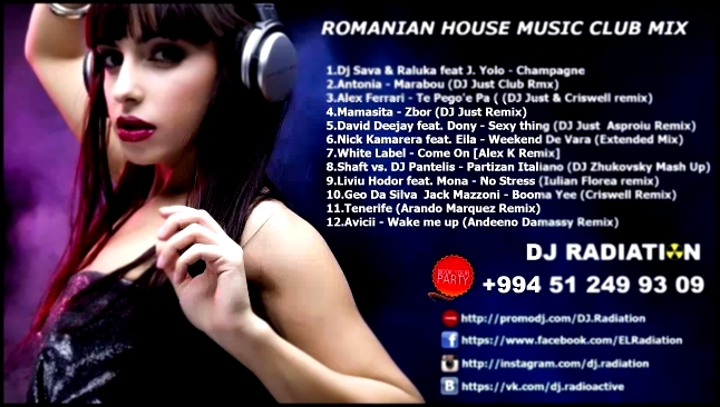 Подборка ♫ Romanian House Club Mix (2014) ♫ - ★ Dj Radiation ★