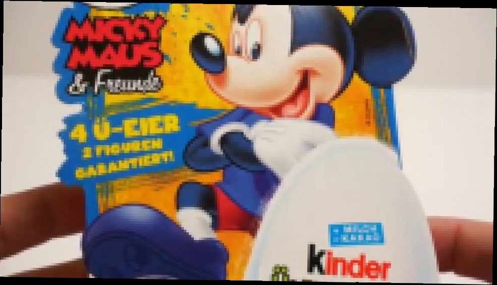 Подборка 4 Киндер Сюрприз Яйца Микки Маус и Друзья 4 Kinder Surprise Eggs Mickey Mouse & Friends