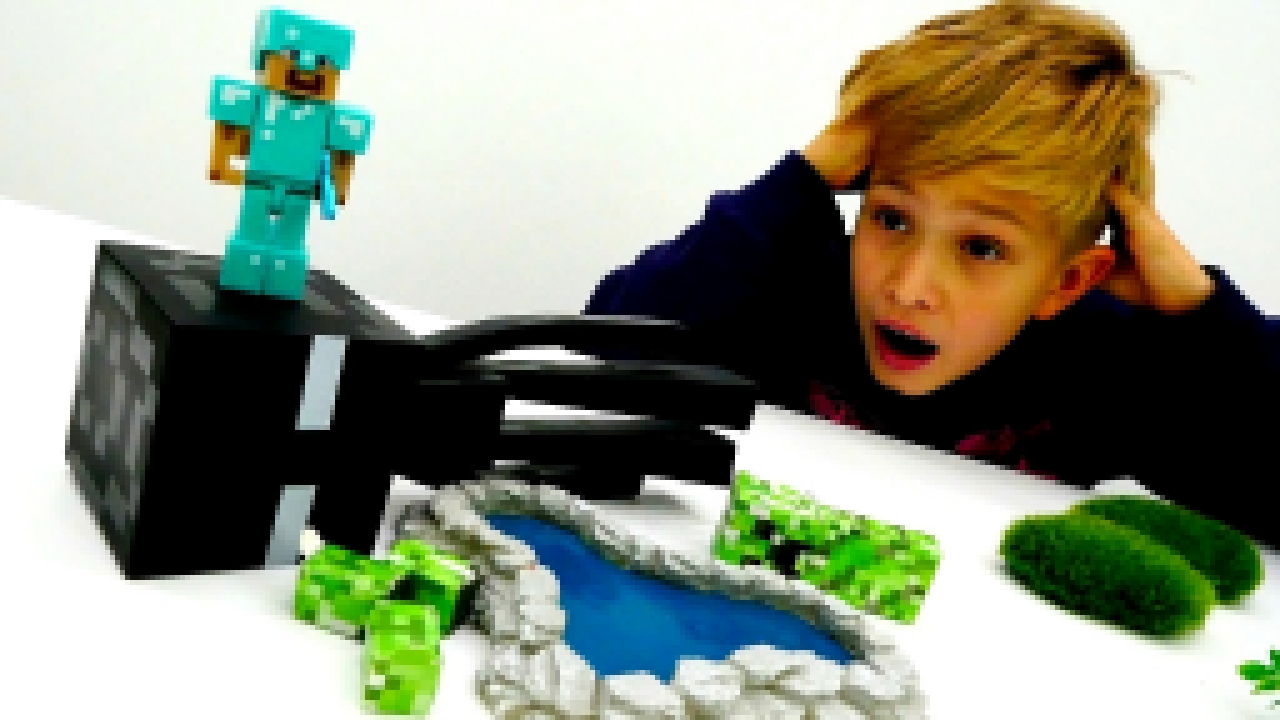 Подборка #Майнкрафт битва у Озера! СТИВ против #ЭНДЕРМЕН  Видео игрушки #ЛегоМайнкрафт Игры для мальчиков