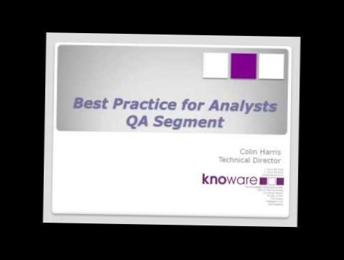 Data Analysis Quality Assurance Best Practices