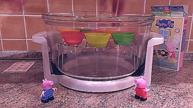 Подборка Свинка Пеппа - Готовим шоколадные кексы - Сказка из игрушек
