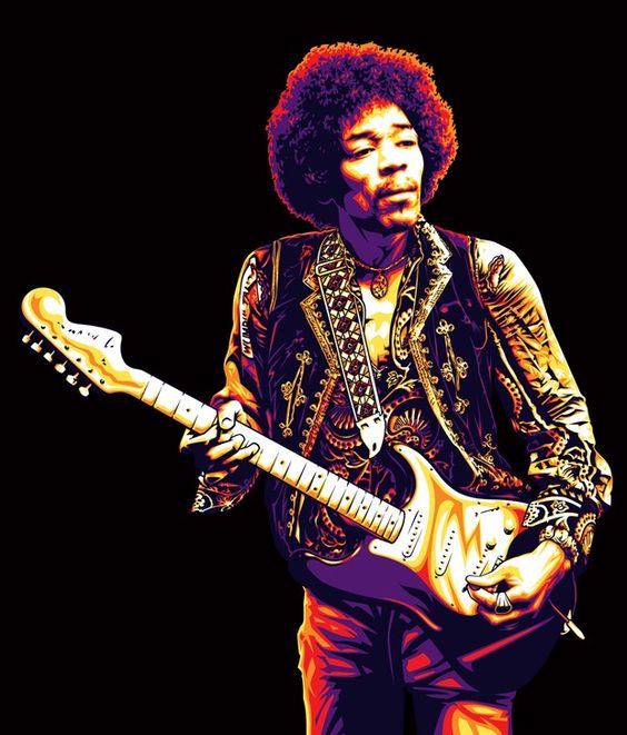 кто-я (  кавэр  Jimi Hendrix) рисунок